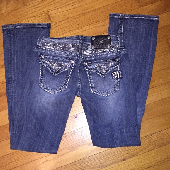 Miss Me Denim - Miss Me Sequin Bling Jeans JE8017BL